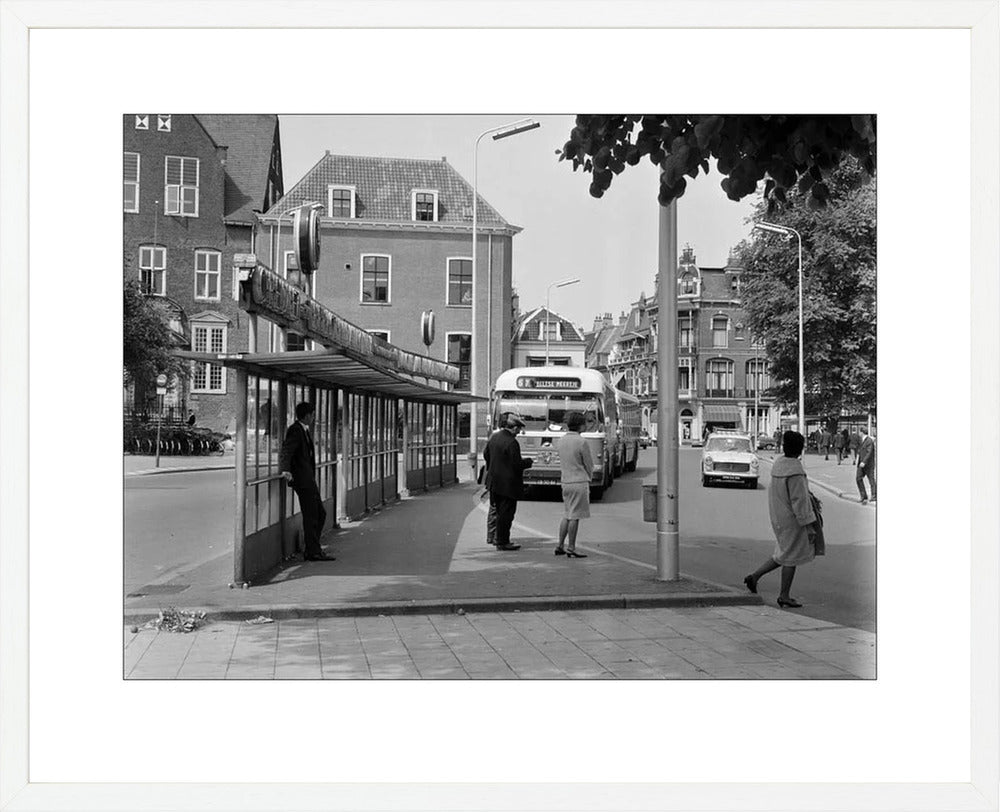 Bushalte aan het Janskerkhof - 1966
