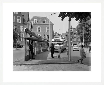 Bushalte aan het Janskerkhof - 1966