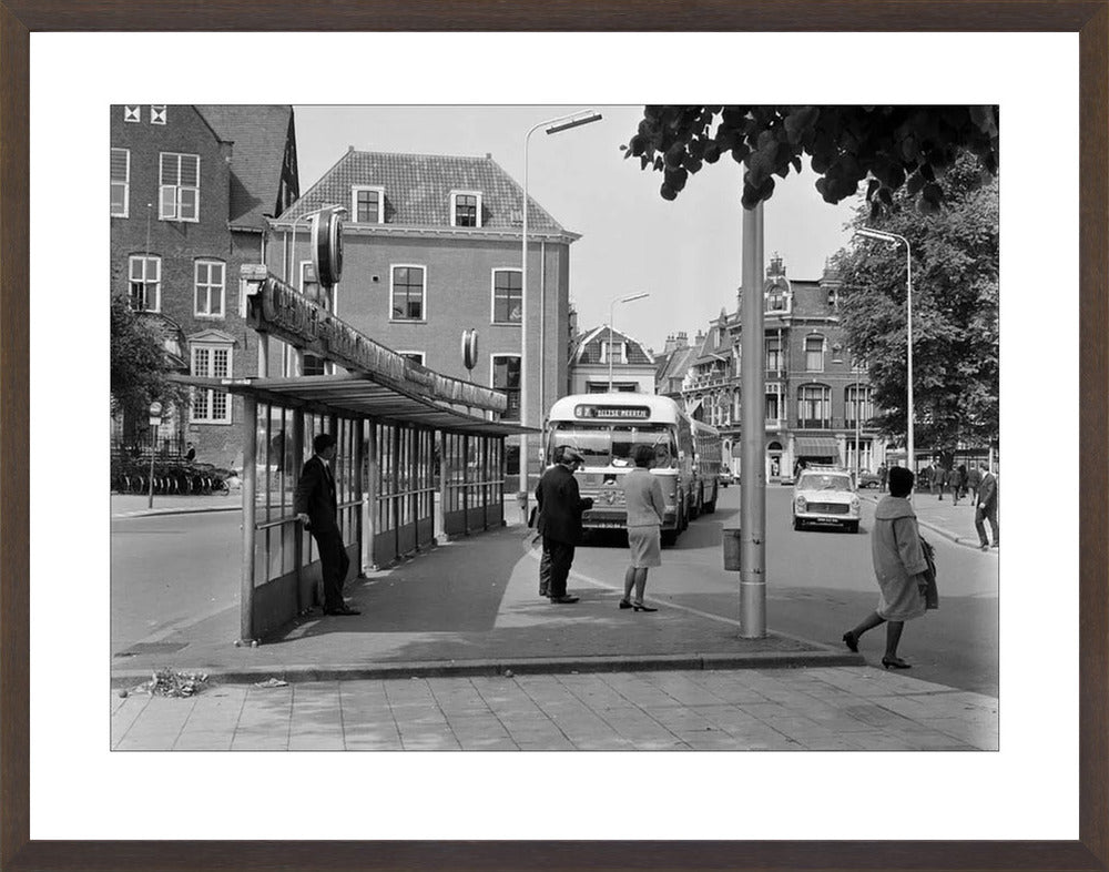 Bushalte aan het Janskerkhof - 1966