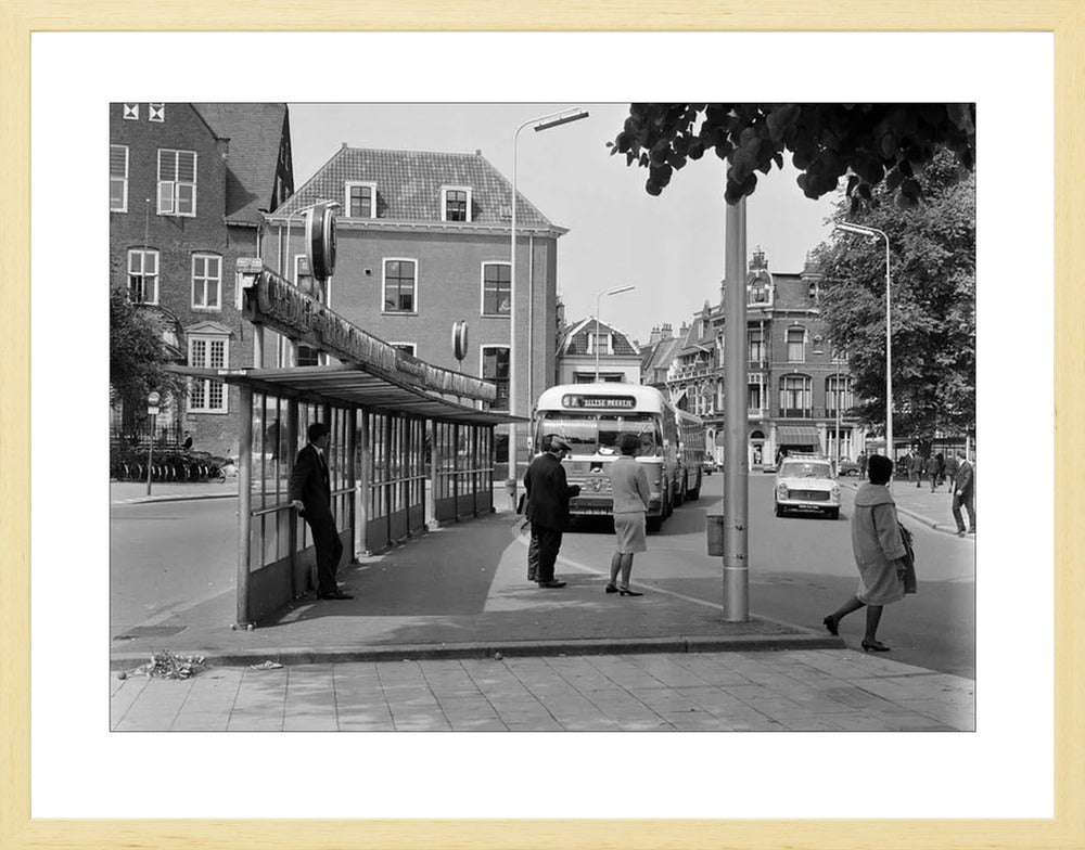 Bushalte aan het Janskerkhof - 1966