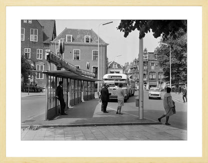 Bushalte aan het Janskerkhof - 1966