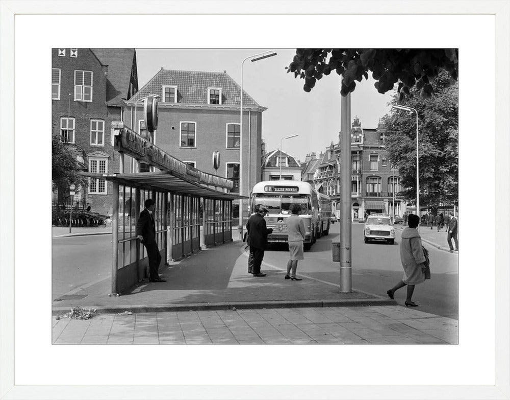 Bushalte aan het Janskerkhof - 1966
