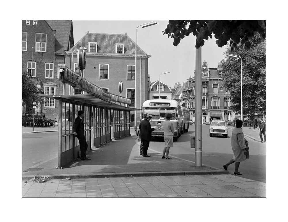 Bushalte aan het Janskerkhof - 1966