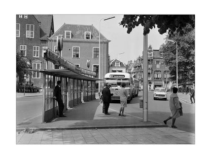 Bushalte aan het Janskerkhof - 1966