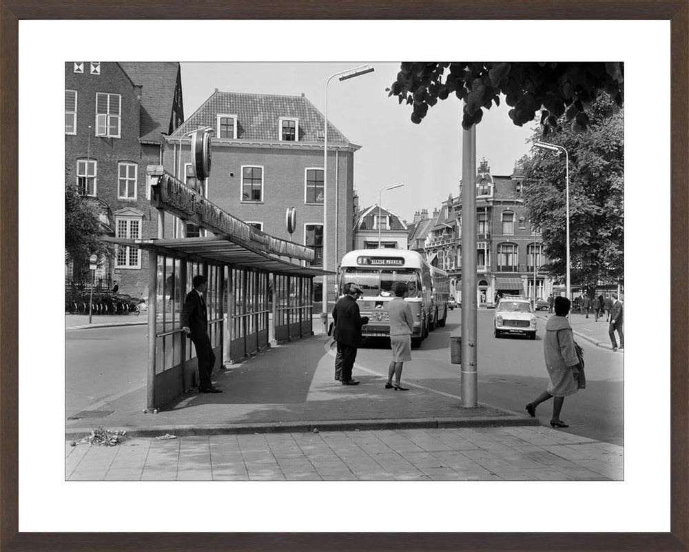 Bushalte aan het Janskerkhof - 1966