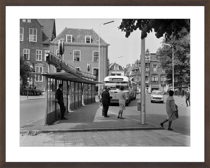 Bushalte aan het Janskerkhof - 1966