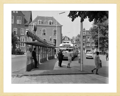 Bushalte aan het Janskerkhof - 1966