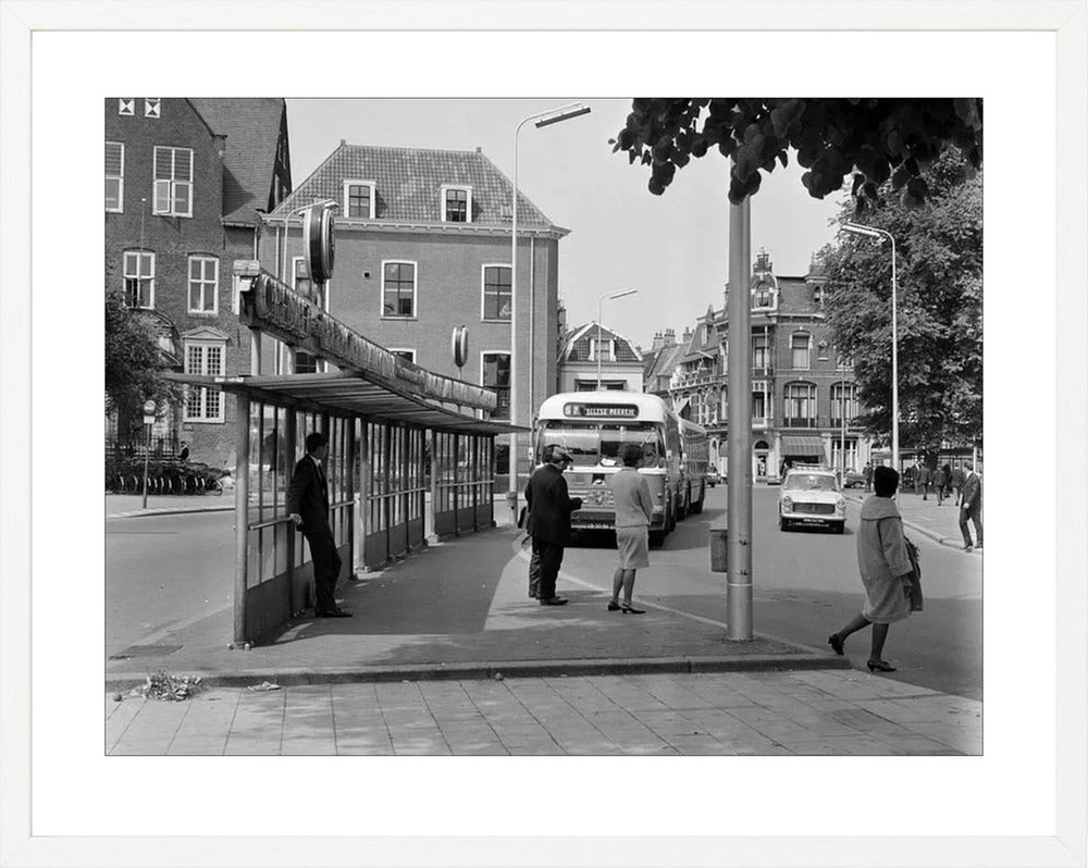Bushalte aan het Janskerkhof - 1966