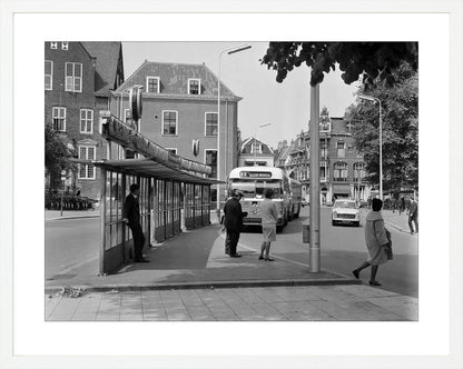 Bushalte aan het Janskerkhof - 1966