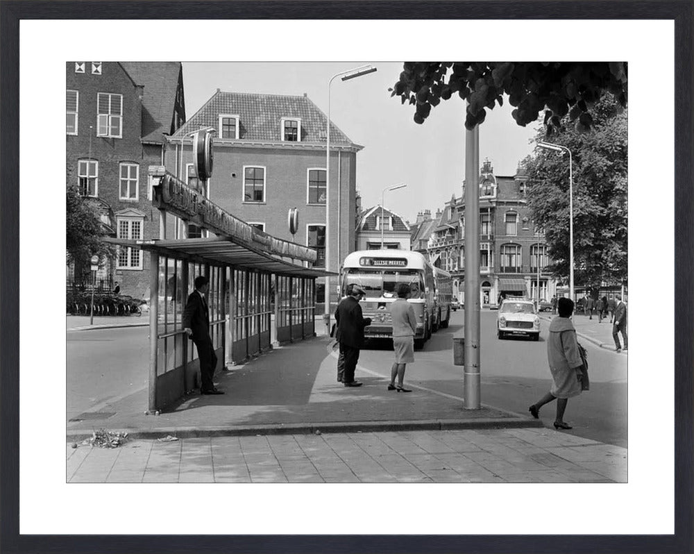 Bushalte aan het Janskerkhof - 1966