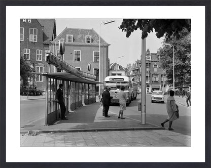 Bushalte aan het Janskerkhof - 1966