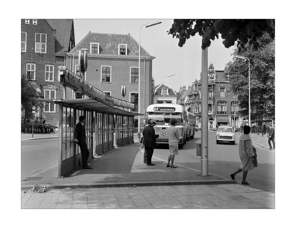Bushalte aan het Janskerkhof - 1966