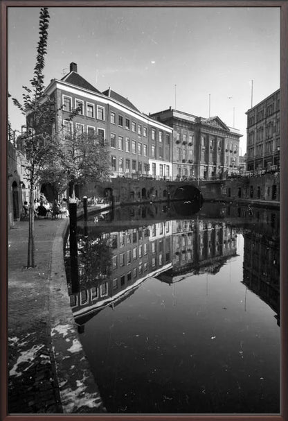 De Oudegracht en de Stadhuisbrug - 1960