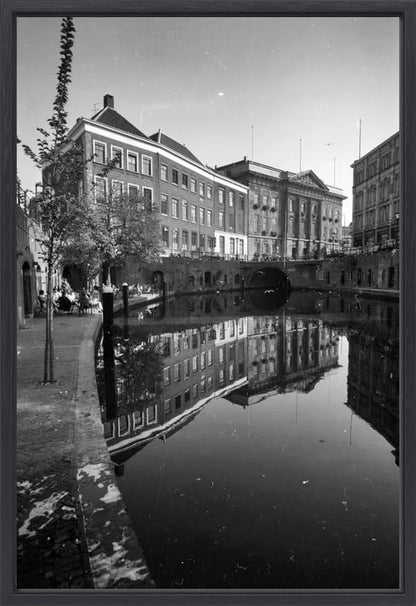 De Oudegracht en de Stadhuisbrug - 1960