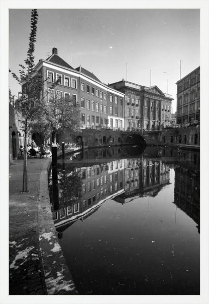 De Oudegracht en de Stadhuisbrug - 1960