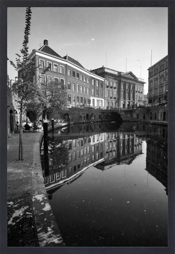 De Oudegracht en de Stadhuisbrug - 1960