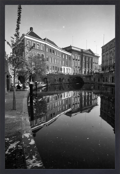 De Oudegracht en de Stadhuisbrug - 1960