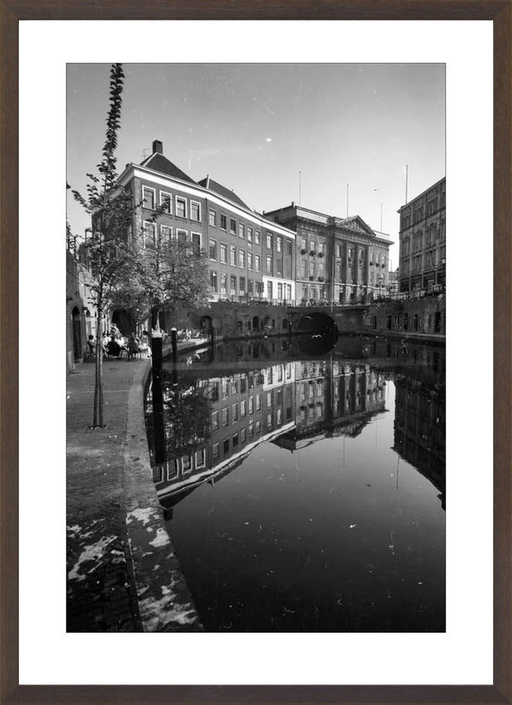 De Oudegracht en de Stadhuisbrug - 1960