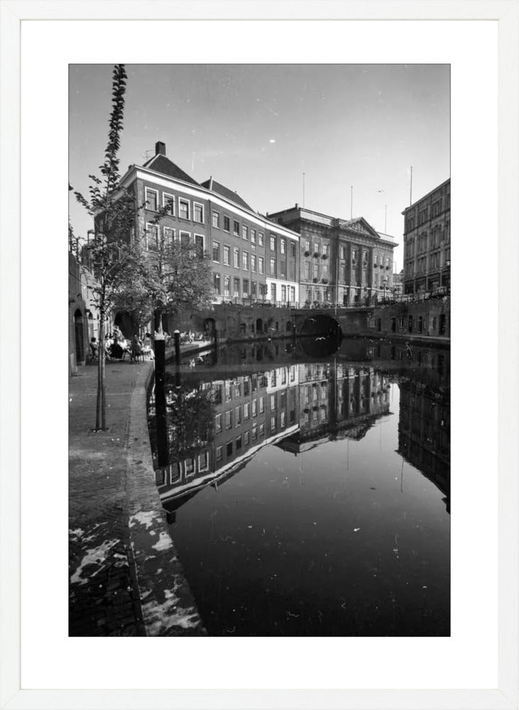 De Oudegracht en de Stadhuisbrug - 1960