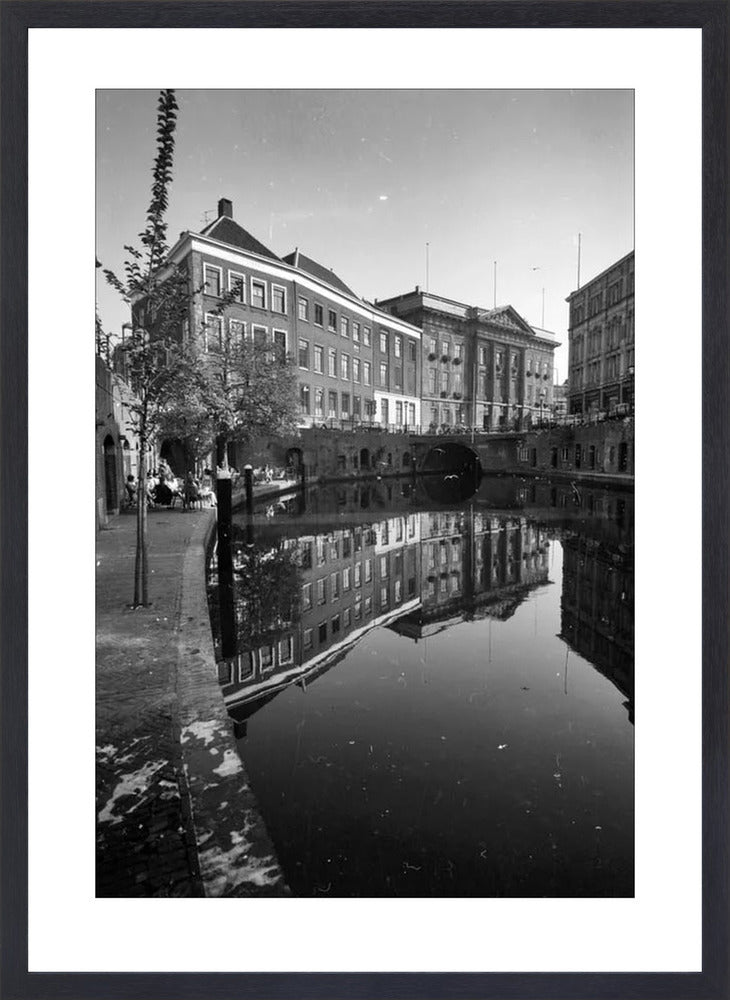 De Oudegracht en de Stadhuisbrug - 1960