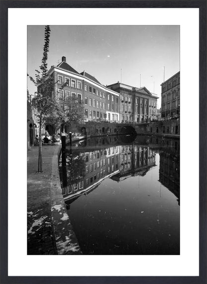 De Oudegracht en de Stadhuisbrug - 1960
