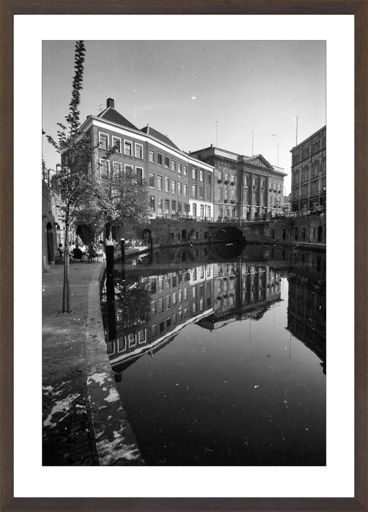 De Oudegracht en de Stadhuisbrug - 1960