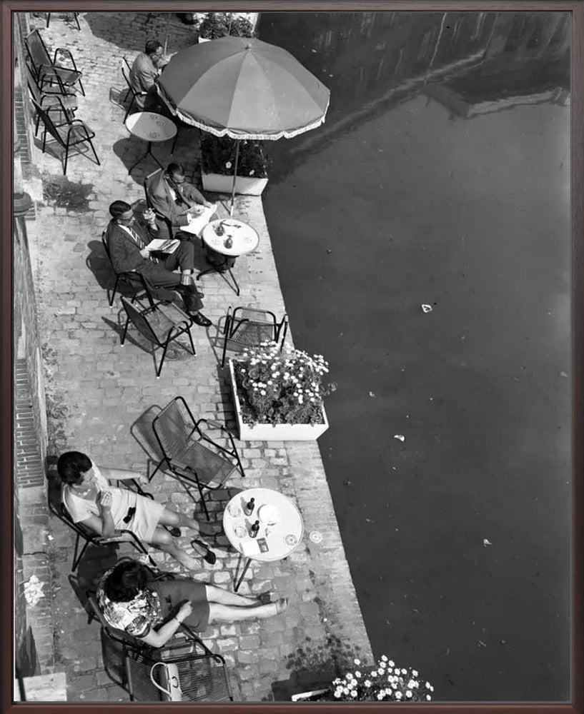 Terras aan de Oudegracht - 1965
