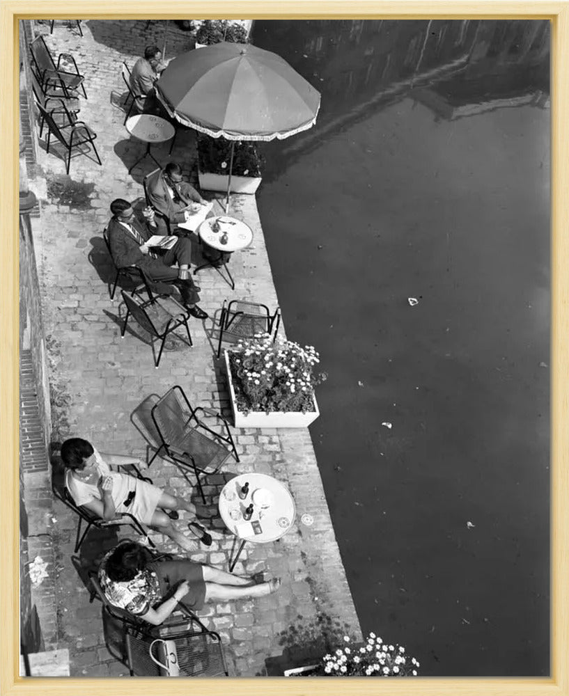 Terras aan de Oudegracht - 1965