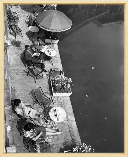 Terras aan de Oudegracht - 1965