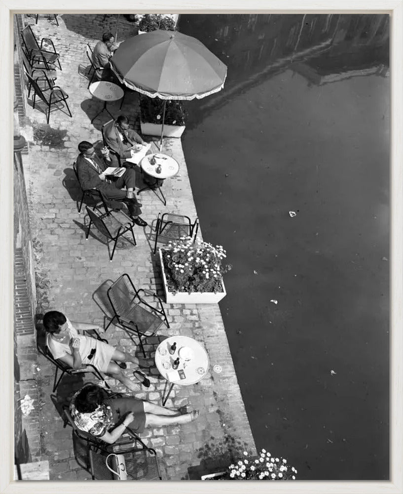 Terras aan de Oudegracht - 1965