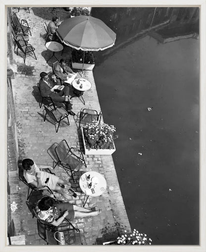 Terras aan de Oudegracht - 1965