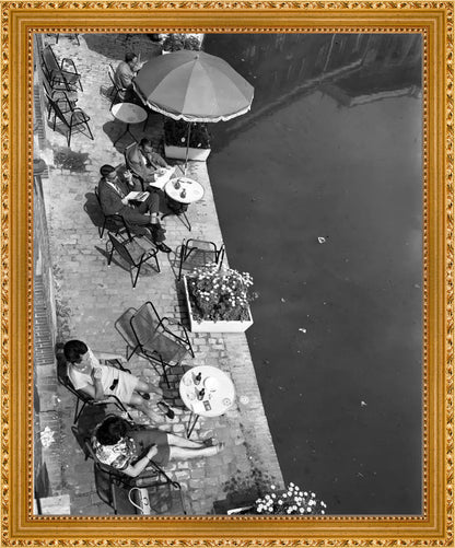 Terras aan de Oudegracht - 1965
