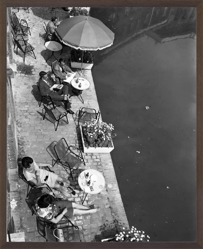 Terras aan de Oudegracht - 1965