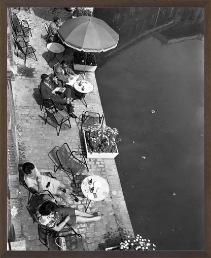 Terras aan de Oudegracht - 1965