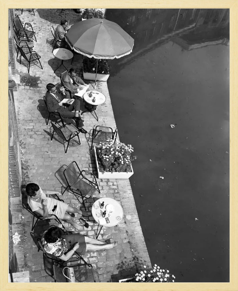Terras aan de Oudegracht - 1965
