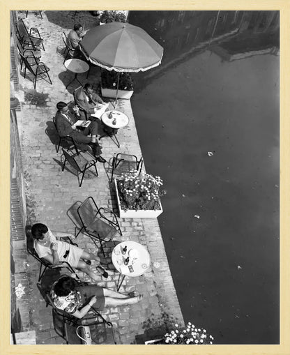 Terras aan de Oudegracht - 1965