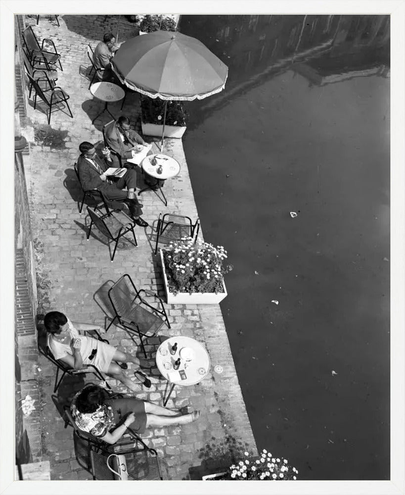 Terras aan de Oudegracht - 1965