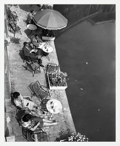 Terras aan de Oudegracht - 1965