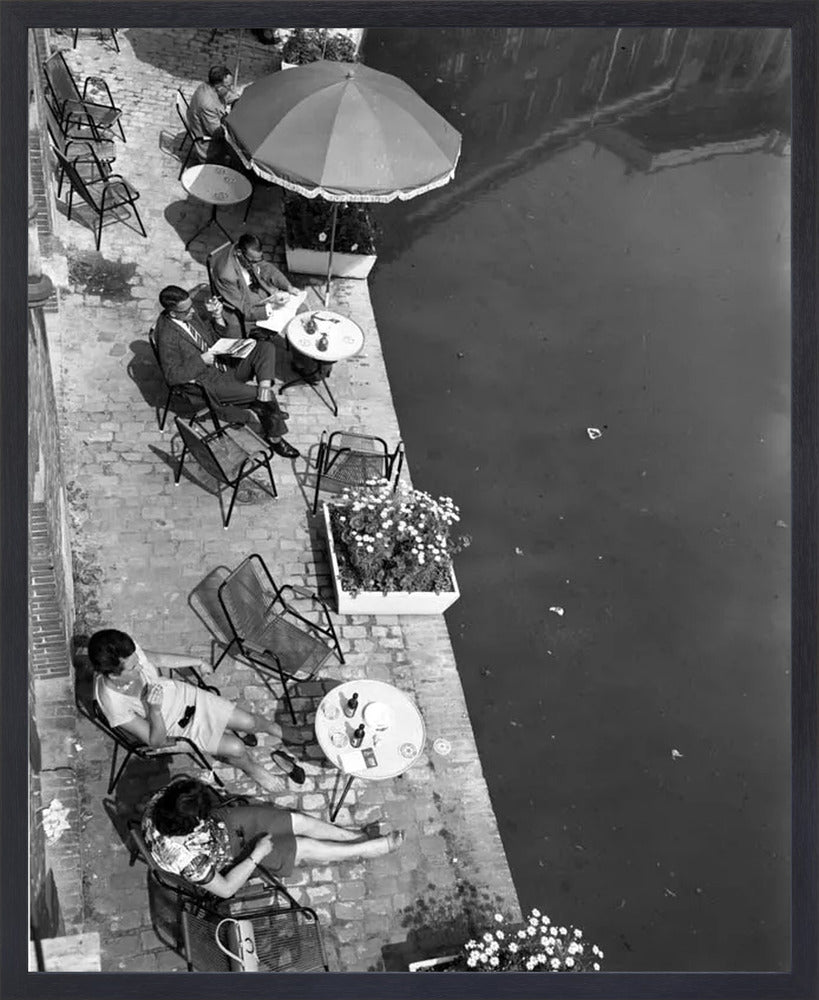 Terras aan de Oudegracht - 1965