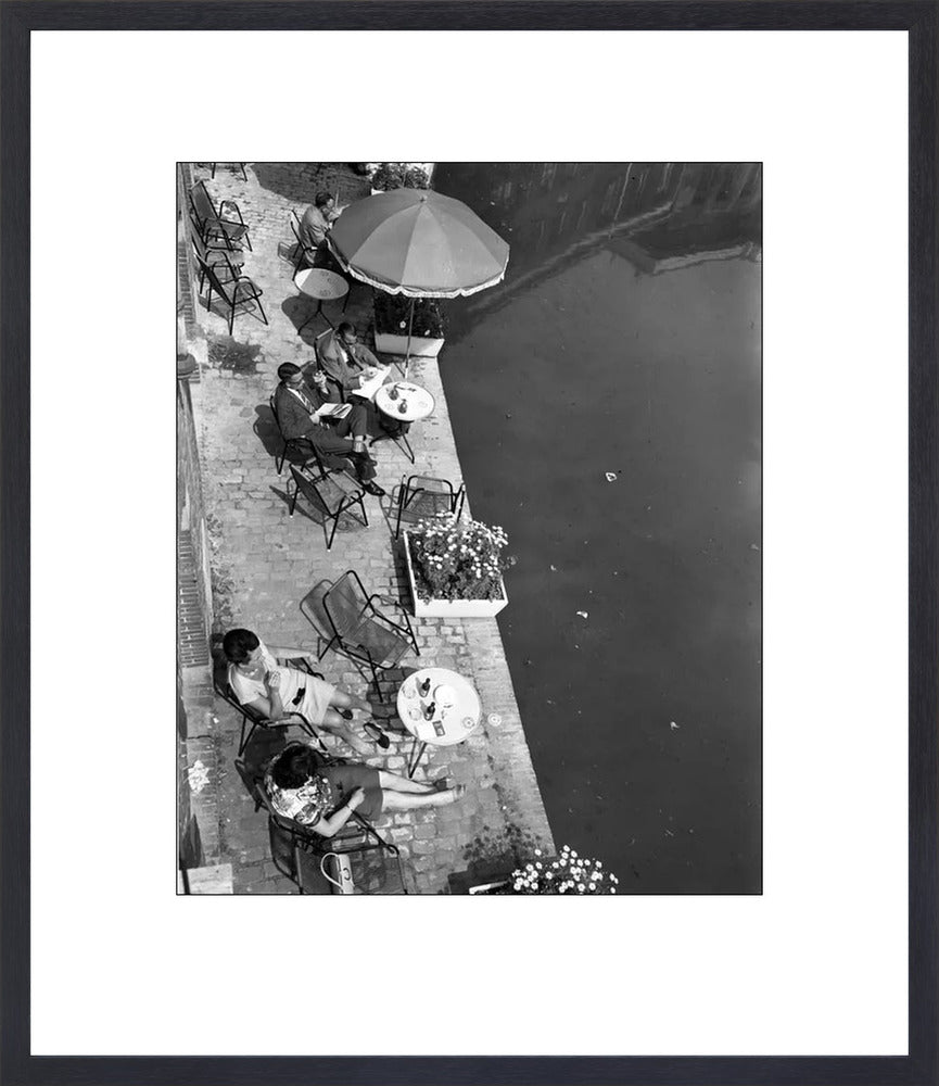 Terras aan de Oudegracht - 1965