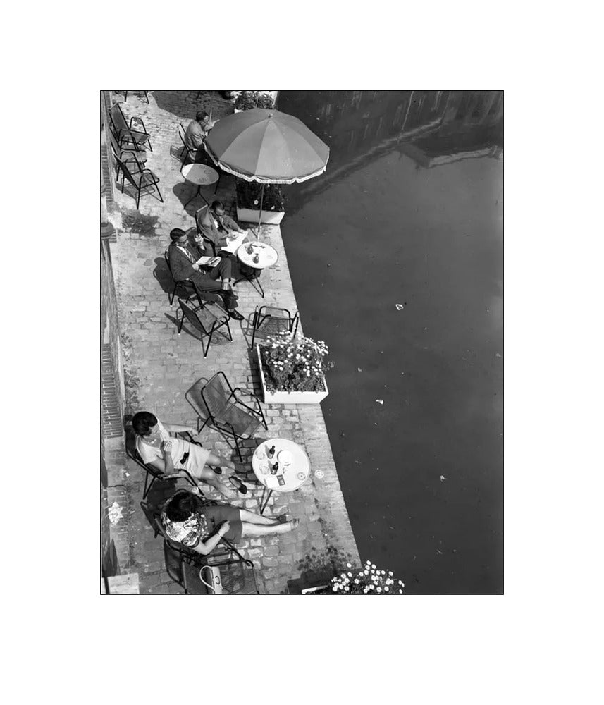 Terras aan de Oudegracht - 1965