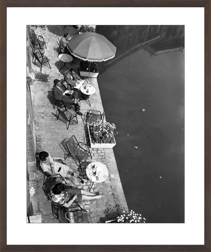 Terras aan de Oudegracht - 1965