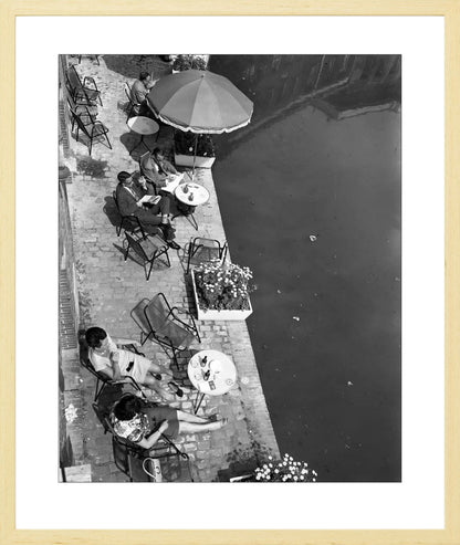 Terras aan de Oudegracht - 1965