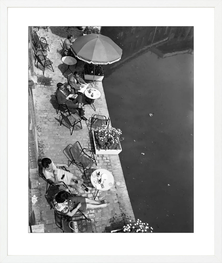 Terras aan de Oudegracht - 1965