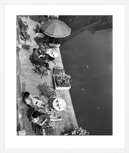 Terras aan de Oudegracht - 1965