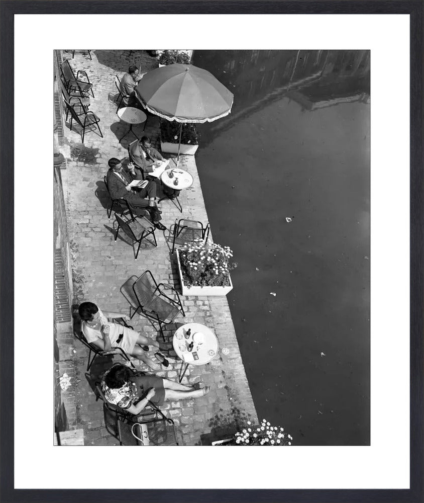 Terras aan de Oudegracht - 1965