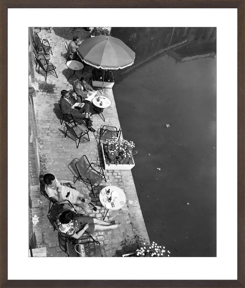 Terras aan de Oudegracht - 1965