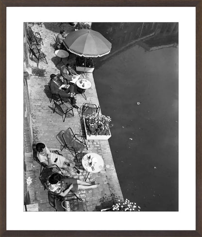 Terras aan de Oudegracht - 1965