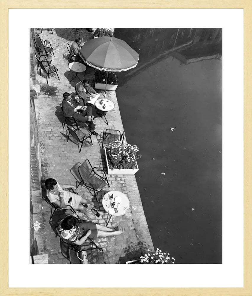 Terras aan de Oudegracht - 1965