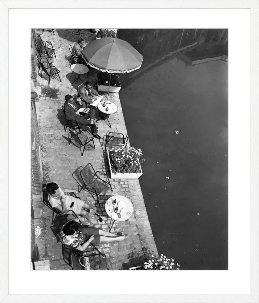 Terras aan de Oudegracht - 1965